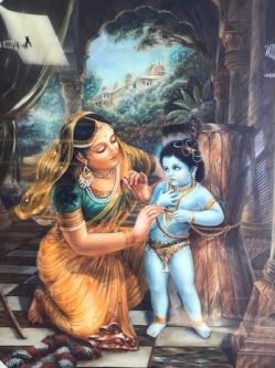 CV140 YASHODA BINDS KRISHNA 9 X 12"
